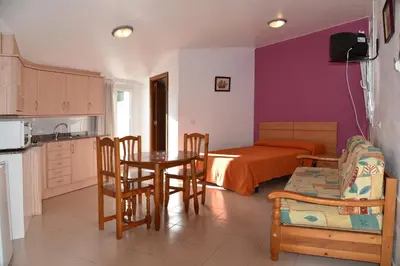 Una cocina o zona de cocina en Apartamentos AR Dosjoimi