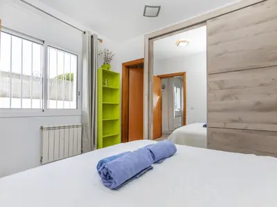 Cama o camas de una habitación en Holiday Home Mercury by Interhome