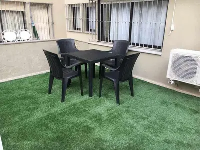 Zona de estar de Apartamento para 4 con terraza en el centro