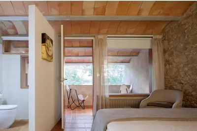Cama o camas de una habitación en Can Dansa