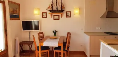 Una cocina o zona de cocina en Tamariu Beach 2 · Terrace Penthouse on the Beach