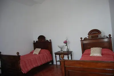 Cama o camas de una habitación en Can plana de baix