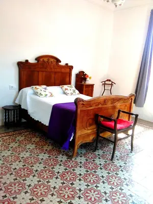 Cama o camas de una habitación en Can plana de baix