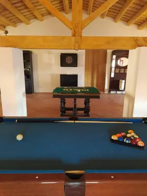 Mesa de billar en Can plana de baix