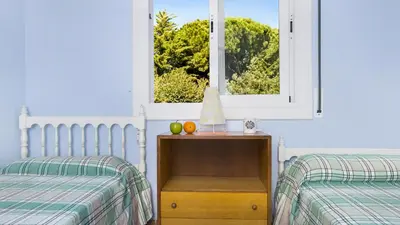 Cama o camas de una habitación en Roc 1D - Calella de Palafrugell