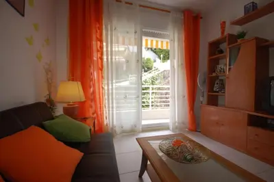 Zona de estar de Lets Holidays BEACH APARTMENT 2 rooms with PARKING