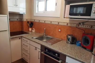 Una cocina o zona de cocina en Lets Holidays POOL TERRACE APARTMENT TOSSA DE MAR