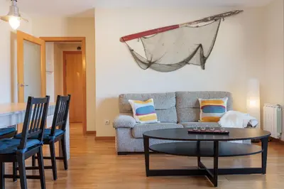 Zona de estar de Lets Holidays BEAUTIFUL APARTMENT with POOL TOSSA