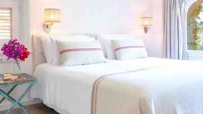 Cama o camas de una habitación en Hotel Mas Pastora - Adults Only