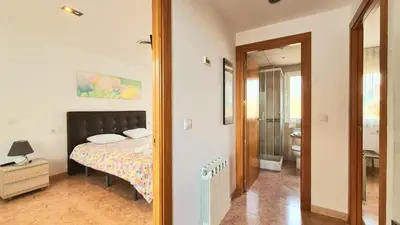 Cama o camas de una habitación en Apartament Duplex Llaverias
