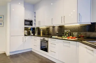 Una cocina o zona de cocina en Al lado del mar 