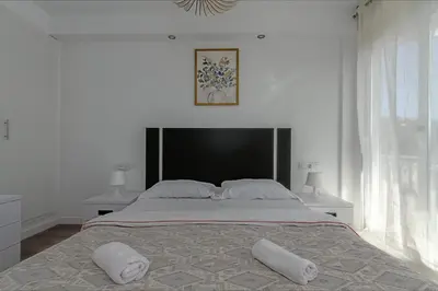 Cama o camas de una habitación en Apartamento Seven Seas