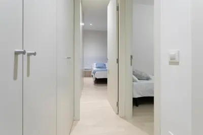 Cama o camas de una habitación en Bravissimo Cort Reial-1B