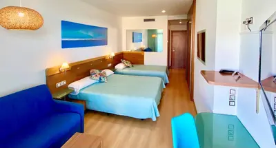 Cama o camas de una habitación en Hotel Blaucel