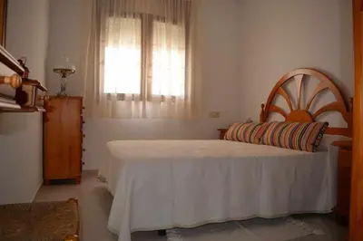 Cama o camas de una habitación en Miquel 1 – Piso con Parking y Wifi en el Centro