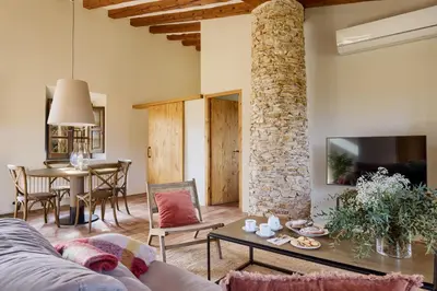 Zona de estar de Turismo Rural Mas Ametller