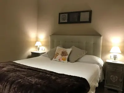 Cama o camas de una habitación en Apartament l'Alzina
