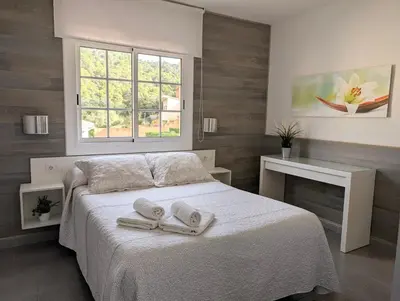 Cama o camas de una habitación en Apartamento Martin
