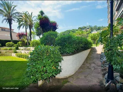 Jardín al aire libre en The Hollidays Apartment