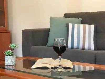 Zona de estar de Lets Holidays COZY APARTMENT in THE HEART of TOSSA