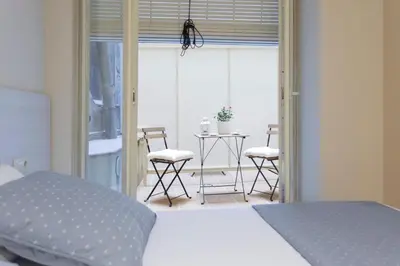 Cama o camas de una habitación en Bravissimo Cort Reial-1A