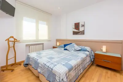 Cama o camas de una habitación en Malgrat de Mar Blvd Seaview Apartment