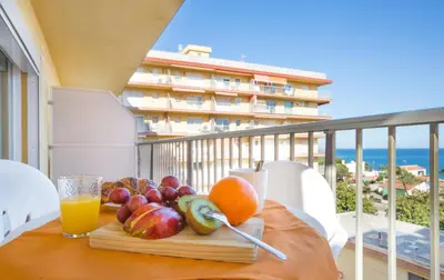 Un balcón o terraza de Malgrat de Mar Blvd Seaview Apartment