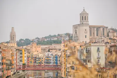 Vista general de Girona o vista desde el apartamento