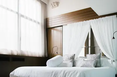 Cama o camas de una habitación en Hotel Museu Llegendes de Girona
