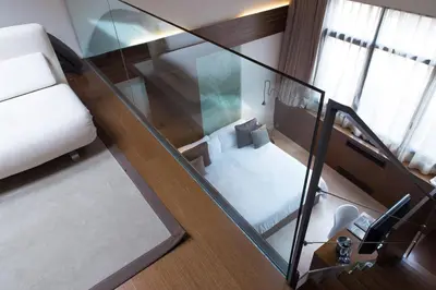 Cama o camas de una habitación en Hotel Museu Llegendes de Girona