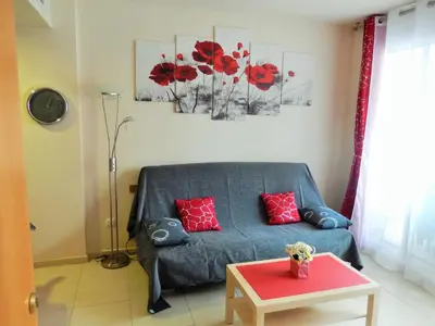 Zona de estar de Apartamento Naiss Garden Family