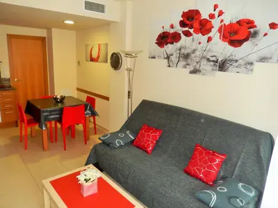 Zona de estar de Apartamento Naiss Garden Family