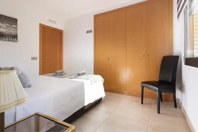 Cama o camas de una habitación en Lets Holidays NICE APARTMENT NEAR BEACH TOSSA