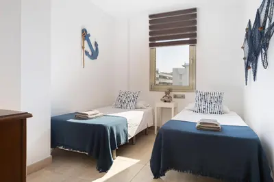Cama o camas de una habitación en Lets Holidays NICE APARTMENT NEAR BEACH TOSSA