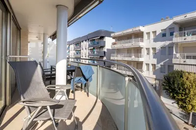 Un balcón o terraza de Lets Holidays NICE APARTMENT NEAR BEACH TOSSA