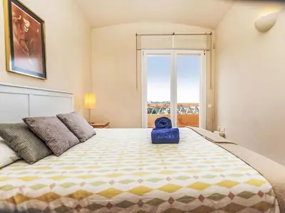 Cama o camas de una habitación en Holiday Home Xarmada Cecilia by Interhome