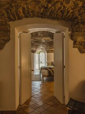 Cama o camas de una habitación en Deco - Casa Voltes Peratallada