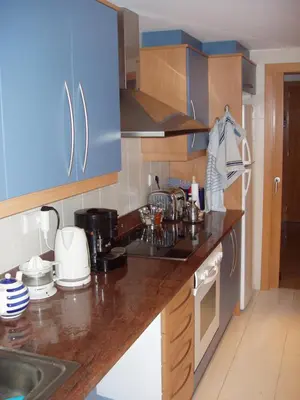 Una cocina o zona de cocina en Blue Ocean