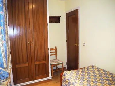 Cama o camas de una habitación en Saromar I Apartament amb gran terrassa, per 6 persones a 5 minuts de la Platja Gran