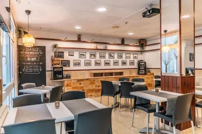 Zona de estar de Hostal Regina
