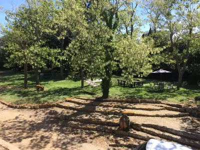 Jardín al aire libre en Can Perot CostaBravaSi