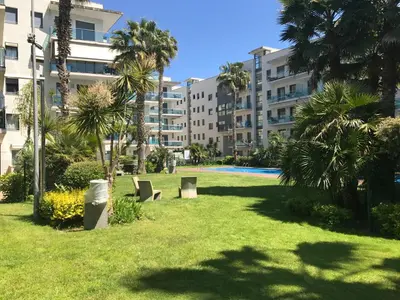 Jardín al aire libre en Apartamentos Jardín Turquesa