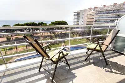 Un balcón o terraza de Central park Blanes