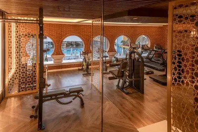 Gimnasio o instalaciones de fitness de Hotel Alhambra