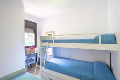 Cama o camas de una habitación en Apartment Sa Boadella beach, Lloret de Mar - Costa Brava