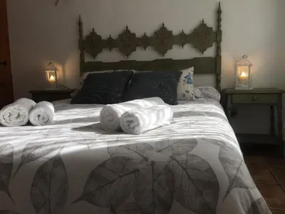 Cama o camas de una habitación en Can Cadiretes