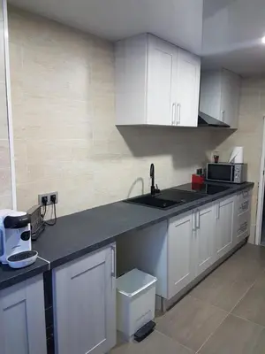 Una cocina o zona de cocina en Apartamento Malgrat de mar