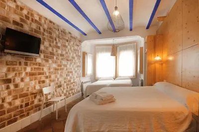 Cama o camas de una habitación en B&B Sant Pol - Adults Only