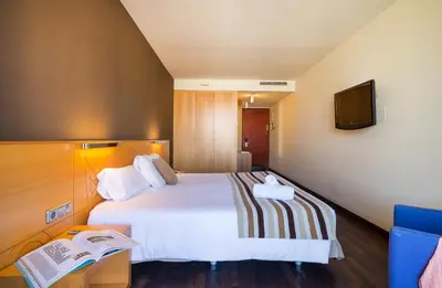 Cama o camas de una habitación en Hotel Restaurant Sant Pol