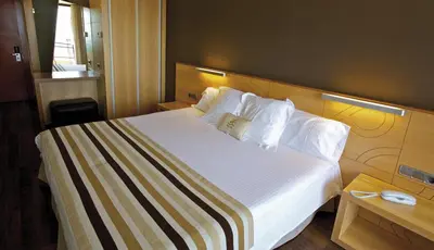 Cama o camas de una habitación en Hotel Restaurant Sant Pol